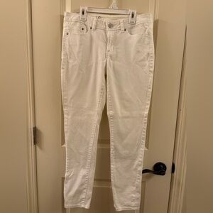 LC Lauren Conrad Women's White Skinny Jeans